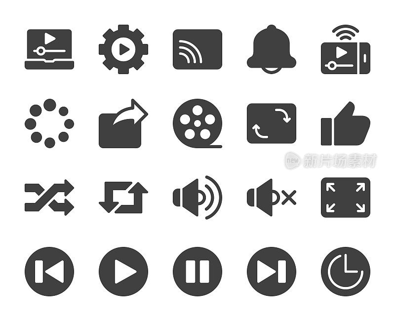 Video Streaming - Icons